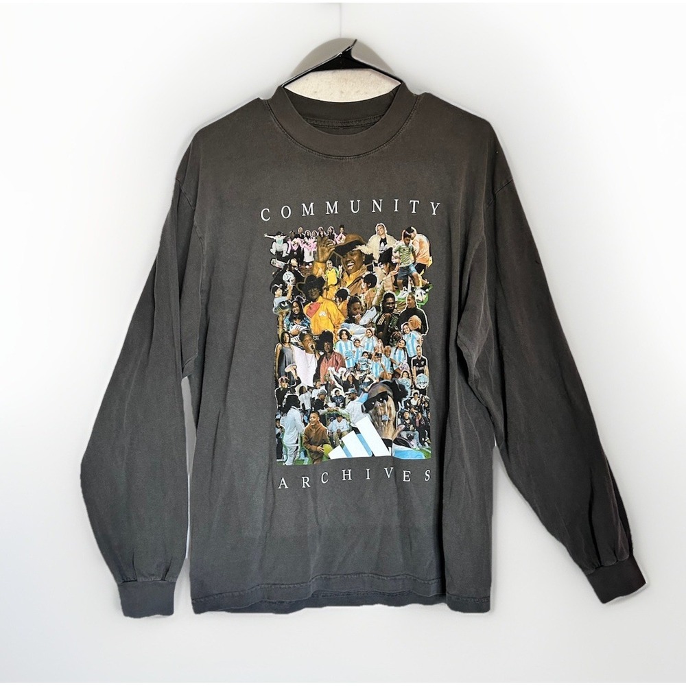 Sample Adidas Community Archives Limited Ed. Long Sleeve Graphic Tee Shirt Sz M